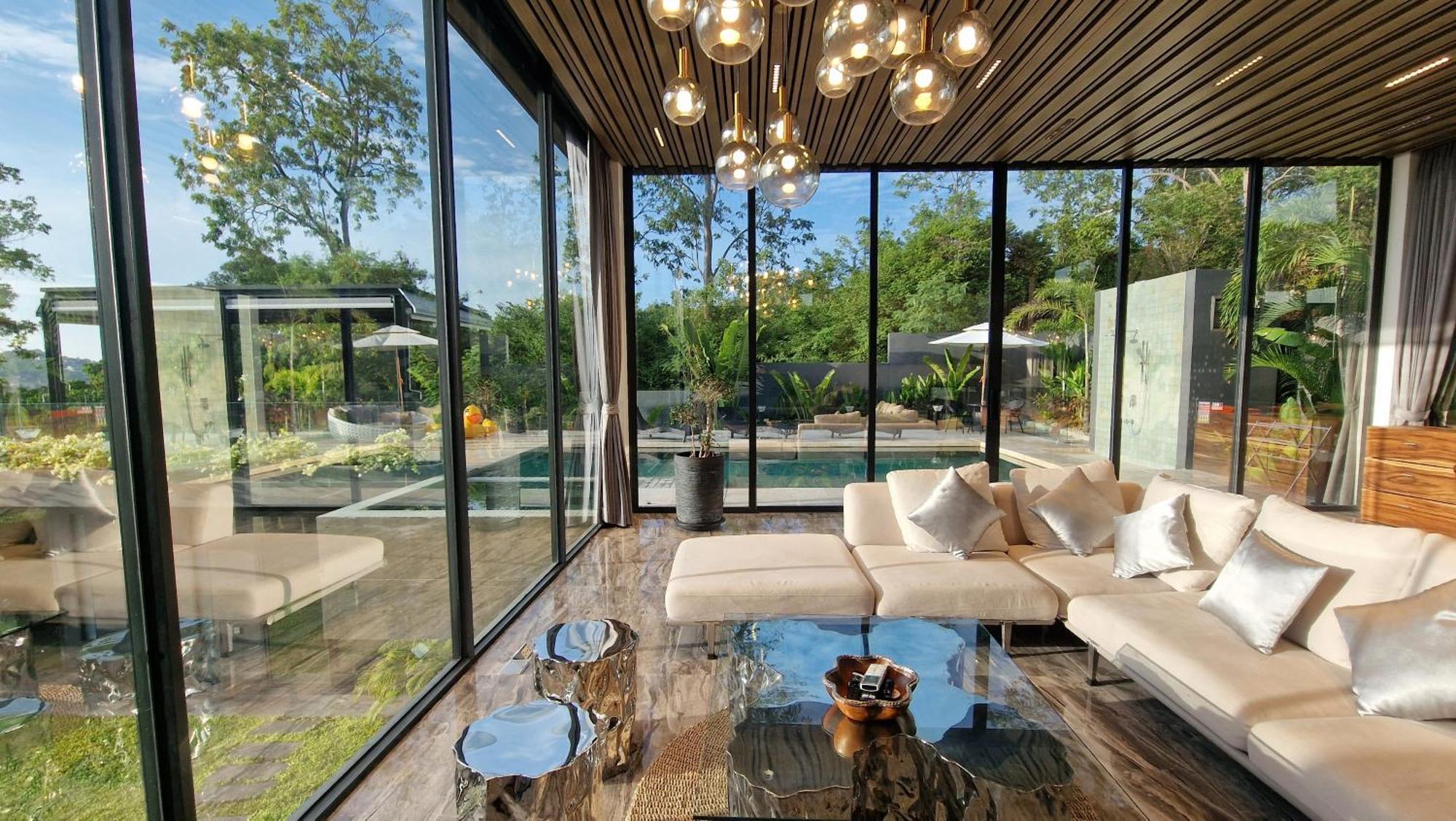 Villa Obsidian, With Staff, Sea View And Walk To Choeng Mon Beach Exterior foto